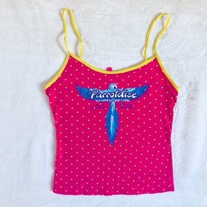 Pink and Yellow Polka Dot Women's Top  HYP
